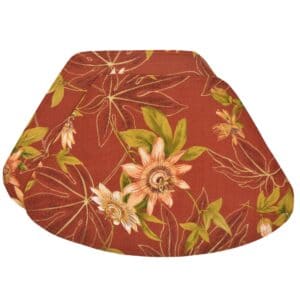 Sweet Pea Linens - Rust Tropical Outdoor Fabric Wedge-Shaped Placemats - Set of Two (SKU#: RS2-1006-A10) - Main Product Image