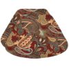 Sweet Pea Linens - Garnet Paisley Matelasse Wedge-Shaped Placemats - Set of Two (SKU#: RS2-1006-A12) - Main Product Image