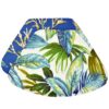 Sweet Pea Linens - Blue Seashell & Tropical Leaf Outdoor Fabric Wedge-Shaped Placemats - Set of Two (SKU#: RS2-1006-A13) - Main Product Image