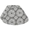 Sweet Pea Linens - Grey Medallion Outdoor Fabric Wedge-Shaped Placemats - Set of Two (SKU#: RS2-1006-A14) - Main Product Image