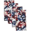 Sweet Pea Linens - Red, White & Blue, American Flag Cloth Napkins - Set of Four (SKU#: RS4-1010-A7) - Main Product Image