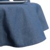 Sweet Pea Linens - Darker Blue Denim 64 inch Round Table Cloth (SKU#: R-1009-B26) - Main Product Image