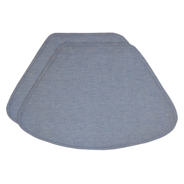 Sweet Pea Linens - Blue Denim Wedge-Shaped Placemats - Set of Two (SKU#: RS2-1006-B2) - Main Product Image