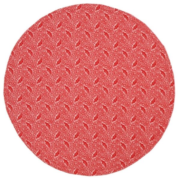 Sweet Pea Linens - Red Romance Print Charger-Center Round Placemat (SKU#: R-1015-C2) - Main Product Image