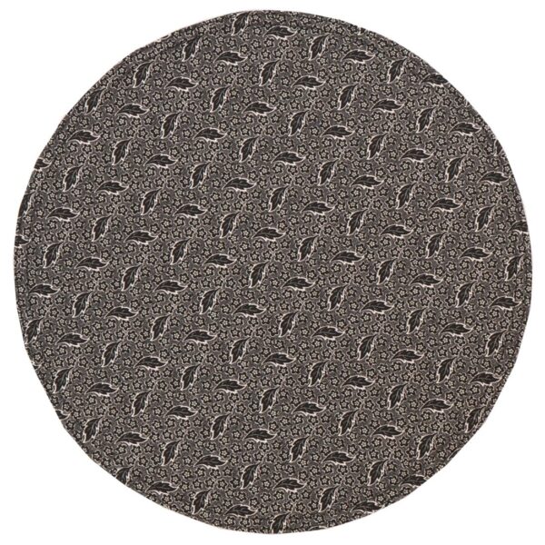 Sweet Pea Linens - Black Tonal Charger-Center Round Placemat (SKU#: R-1015-C4) - Main Product Image