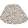 Sweet Pea Linens - Pewter Grey Paisley Wedge-Shaped Placemat (SKU#: R-1006-C6) - Main Product Image