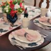 Sweet Pea Linens - Rifton Red Rooster Charger-Center Round Placemat (SKU#: R-1015-C8) - Alternate Table Setting