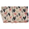 Sweet Pea Linens - Rifton Red Rooster Valance (SKU#: R-1091-C8) - Main Product Image