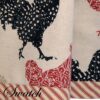 Sweet Pea Linens - Rifton Red Rooster Valance (SKU#: R-1091-C8) - Swatch