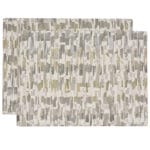 Britto Moonstone Grey Print Rectangle Placemat