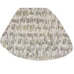 Britto Moonstone Grey Print Wedge-Shaped Placemat
