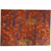 Sweet Pea Linens - Terracotta Brocolli Print Rectangle Placemats - Set of Two (SKU#: RS2-1002-E12) - Main Product Image