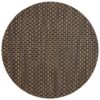 Sweet Pea Linens - Driftwood (Black & Tan) Wipe Clean Charger-Center Round Placemat (SKU#: R-1015-F14) - Main Product Image