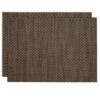 Sweet Pea Linens - Driftwood (Black & Tan) Wipe Clean Rectangle Placemats - Set of Two (SKU#: RS2-1002-F14) - Main Product Image