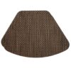 Sweet Pea Linens - Driftwood (Black & Tan) Wipe Clean Wedge-Shaped Placemats - Set of Two (SKU#: RS2-1006-F14) - Main Product Image