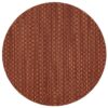 Sweet Pea Linens - Redwood (Brick & Tan) Wipe Clean Charger-Center Round Placemat (SKU#: R-1015-F15) - Main Product Image