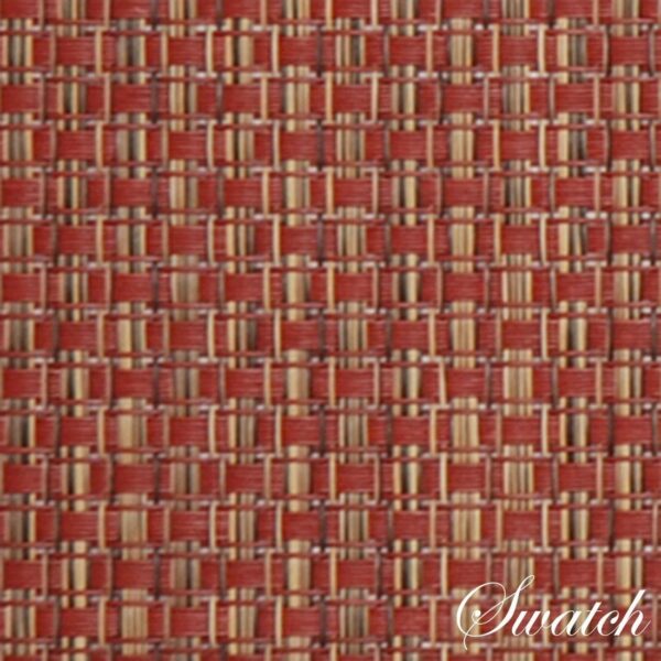 Sweet Pea Linens - Redwood (Brick & Tan) Wipe Clean Wedge-Shaped Placemats - Set of Four plus Center Round-Charger (SKU#: RS5-1006-F15) - Swatch
