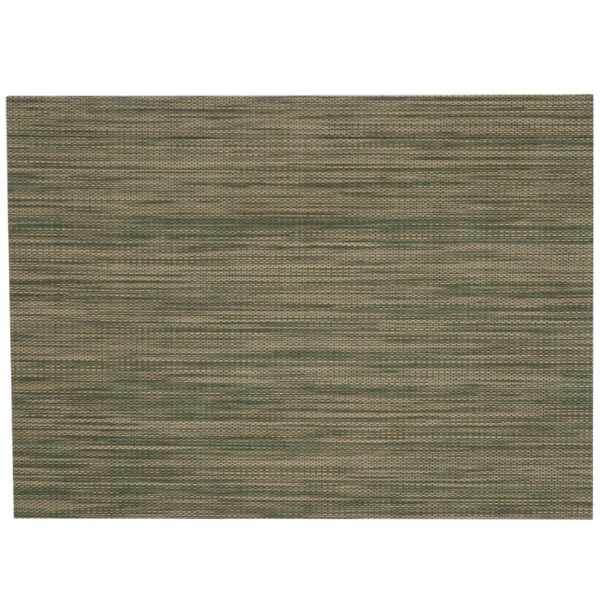 Sweet Pea Linens - Green/Tan Wipe Clean Rectangle Placemat (SKU#: R-1002-F16) - Main Product Image