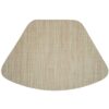 Sweet Pea Linens - Cream/Tan Wipe Clean Wedge-Shaped Placemat (SKU#: R-1006-F17) - Main Product Image