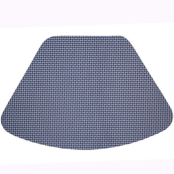 Sweet Pea Linens - Blue/White Wipe Clean Wedge-Shaped Placemat (SKU#: R-1006-F18) - Main Product Image