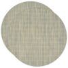 Sweet Pea Linens - Seafoam Green/Tan Wipe Clean Charger-Center Round Placemats - Set of Two (SKU#: RS2-1015-F19) - Main Product Image