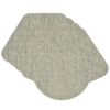 Sweet Pea Linens - Seafoam Green/Tan Wipe Clean Wedge-Shaped Placemats - Set of Four plus Center Round-Charger (SKU#: RS5-1006-F19) - Main Product Image