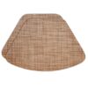 Sweet Pea Linens - Brown/Tan Wipe Clean Wedge-Shaped Placemat (SKU#: R-1006-F20) - Main Product Image