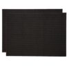 Sweet Pea Linens - Black Wipe Clean Rectangle Placemats - Set of Two (SKU#: RS2-1002-F23) - Main Product Image