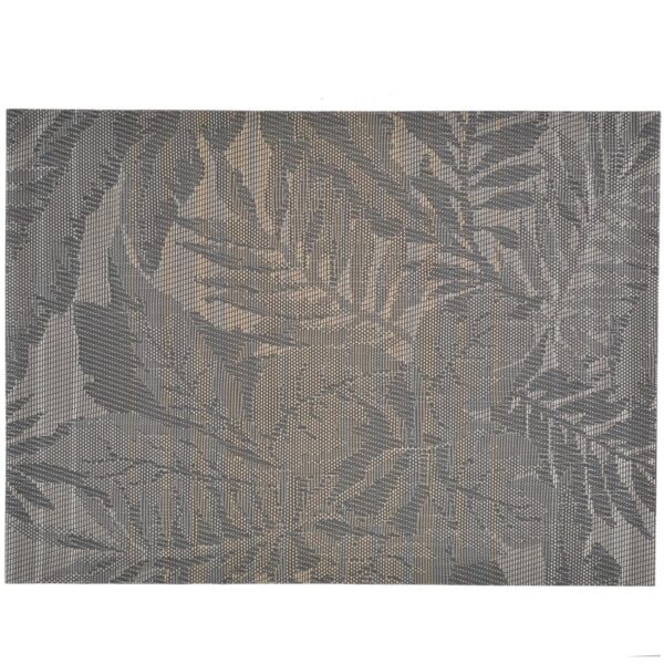 Sweet Pea Linens - Mocha Brown Leaf Wipe Clean Rectangle Placemat (SKU#: R-1002-F27) - Main Product Image