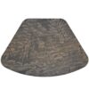 Sweet Pea Linens - Mocha Brown Leaf Wipe Clean Wedge-Shaped Placemat (SKU#: R-1006-F27) - Main Product Image