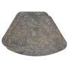 Sweet Pea Linens - Mocha Brown Leaf Wipe Clean Wedge-Shaped Placemats - Set of Two (SKU#: RS2-1006-F27) - Main Product Image