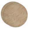 Sweet Pea Linens - Tan Tonal Leaf Wipe Clean Charger-Center Round Placemats - Set of Two (SKU#: RS2-1015-F28) - Main Product Image