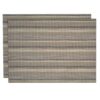 Sweet Pea Linens - Verde Striped Wipe Clean Rectangle Placemats - Set of Two (SKU#: RS2-1002-F29) - Main Product Image