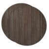 Sweet Pea Linens - Dark Brown & Blue Wipe Clean Charger-Center Round Placemats - Set of Two (SKU#: RS2-1015-F31) - Main Product Image