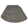 Sweet Pea Linens - Black, Gray & Tan Wipe Clean Wedge-Shaped Placemats - Set of Two (SKU#: RS2-1006-F32) - Main Product Image