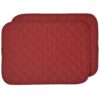 Sweet Pea Linens - Berry Quilted Rectangle Placemat (SKU#: R-1001-H3) - Main Product Image