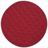 Sweet Pea Linens - Berry Quilted Charger-Center Round Placemats - Set of Two (SKU#: RS2-1015-H3) - Main Product Image