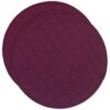 Sweet Pea Linens - Claret Quilted Charger-Center Round Placemats - Set of Two (SKU#: RS2-1015-H30) - Main Product Image