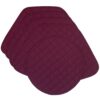 Sweet Pea Linens - Claret Quilted Wedge-Shaped Placemats - Set of Four plus Center Round-Charger (SKU#: RS5-1006-H30) - Main Product Image