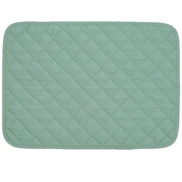 Sweet Pea Linens - Seafoam Green Quilted Rectangle Placemat (SKU#: R-1001-H5) - Main Product Image