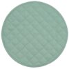 Sweet Pea Linens - Seafoam Green Quilted Charger-Center Round Placemat (SKU#: R-1015-H5) - Main Product Image