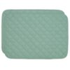 Sweet Pea Linens - Seafoam Green Quilted Rectangle Placemats - Set of Two (SKU#: RS2-1001-H5) - Main Product Image