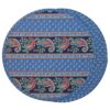 Sweet Pea Linens - Blue Foulard Charger-Center Round Placemat (SKU#: R-1015-J) - Main Product Image