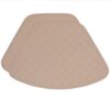 Sweet Pea Linens - Solid Tan Quilted Wedge-Shaped Placemat (SKU#: R-1006-J1) - Main Product Image