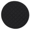 Sweet Pea Linens - Solid Black Quilted Charger-Center Round Placemat (SKU#: R-1015-J2) - Main Product Image