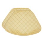 Sweet Pea Linens - Gold Pintucked Wedge-Shaped Placemat (SKU#: R-1006-K2) - Main Product Image