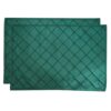 Sweet Pea Linens - Forest Green Pintucked Rectangle Placemats - Set of Two (SKU#: RS2-1002-K3) - Main Product Image