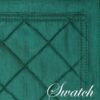 Sweet Pea Linens - Forest Green Pintucked Wedge-Shaped Placemats - Set of Two (SKU#: RS2-1006-K3) - Swatch