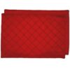 Sweet Pea Linens - Red Pintucked Rectangle Placemat (SKU#: R-1002-K4) - Main Product Image