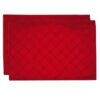 Sweet Pea Linens - Red Pintucked Rectangle Placemats - Set of Two (SKU#: RS2-1002-K4) - Main Product Image